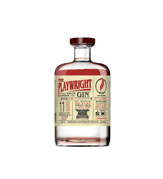 Playwright Gin Bottle (70cl)